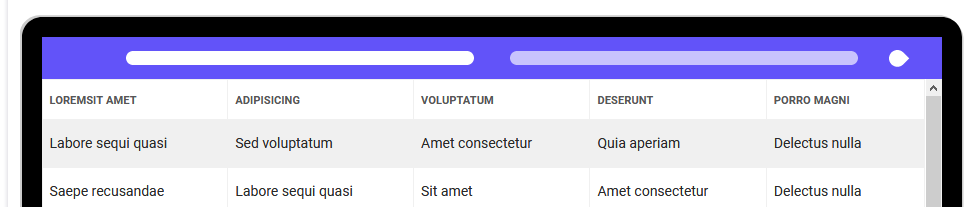 Table Fluid - complete, responsive style for Table with columns slider - pure CSS, LESS, SASS - 3